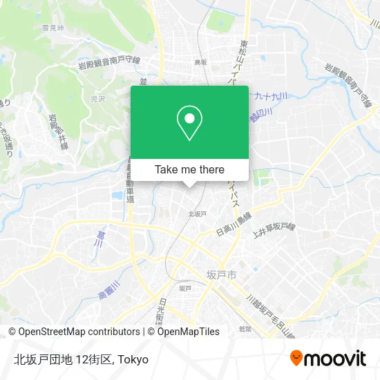 北坂戸団地 12街区 map