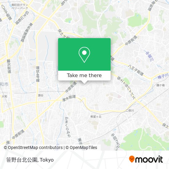 笹野台北公園 map