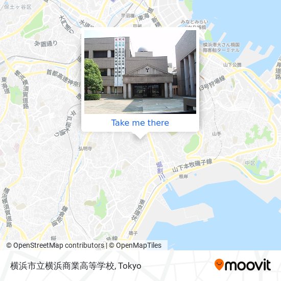 横浜市立横浜商業高等学校 map