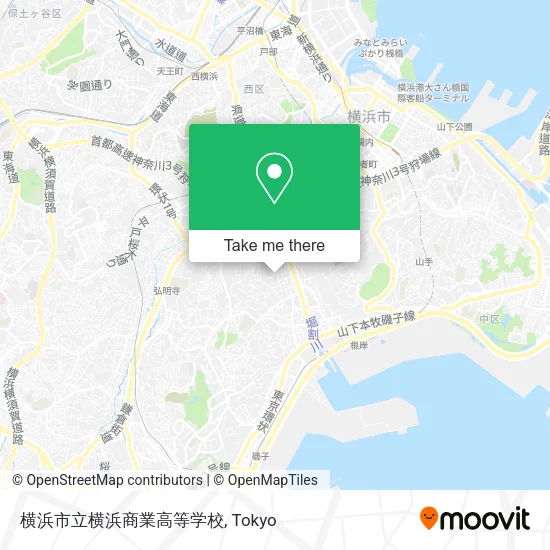 横浜市立横浜商業高等学校 map