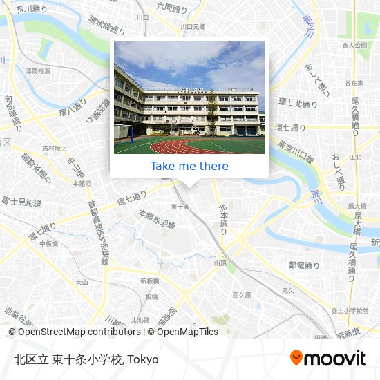 北区立 東十条小学校 map