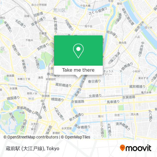 蔵前駅 (大江戸線) map