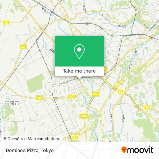 Domino's Pizza map