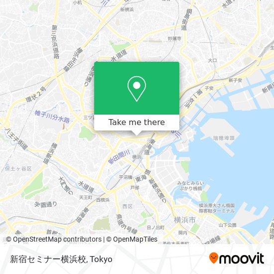 新宿セミナー横浜校 map