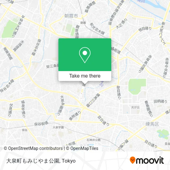 大泉町もみじやま公園 map