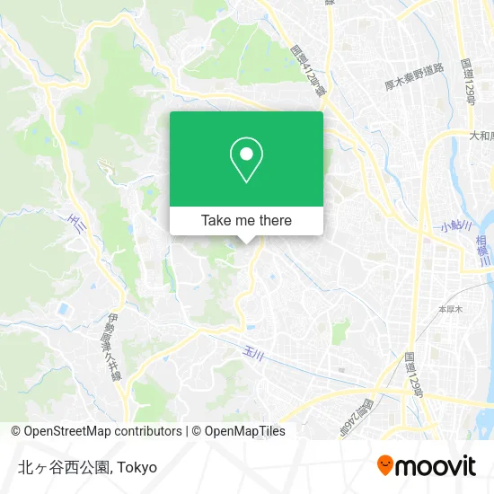 北ヶ谷西公園 map