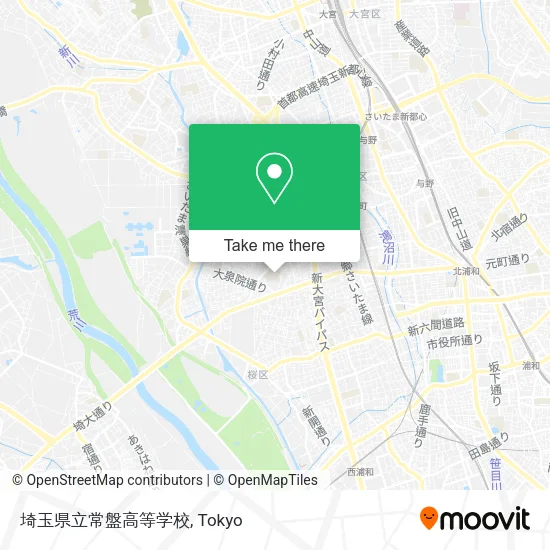 埼玉県立常盤高等学校 map