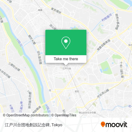 江戸川台団地創設記念碑 map