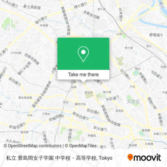 私立 豊島岡女子学園 中学校・高等学校 map