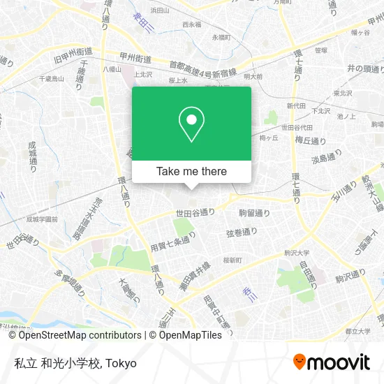 私立 和光小学校 map