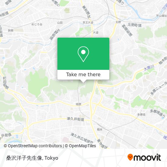 桑沢洋子先生像 map