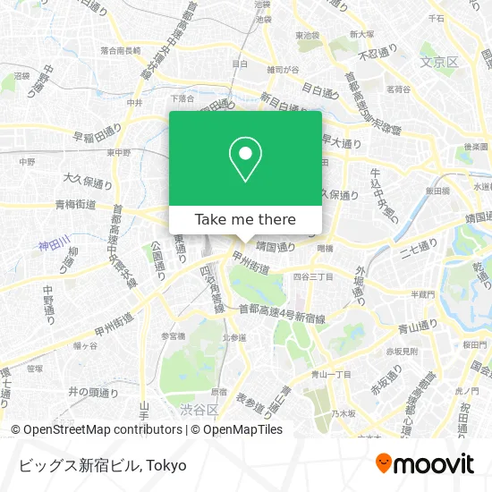 Big New Shinjuku Building map