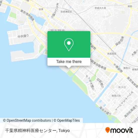 千葉県精神科医療センター map