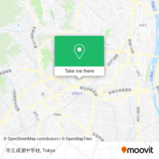 市立成瀬中学校 map