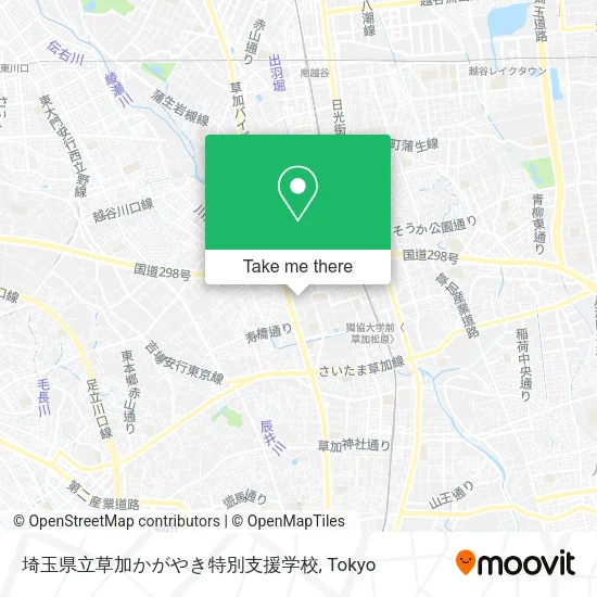 埼玉県立草加かがやき特別支援学校 map