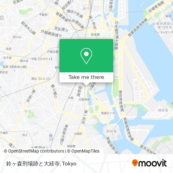 鈴ヶ森刑場跡と大経寺 map