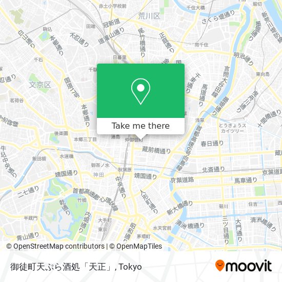 御徒町天ぷら酒処「天正」 map