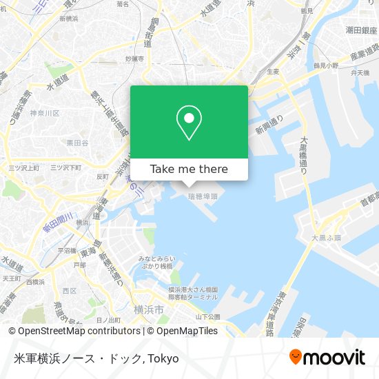 米軍横浜ノース・ドック map