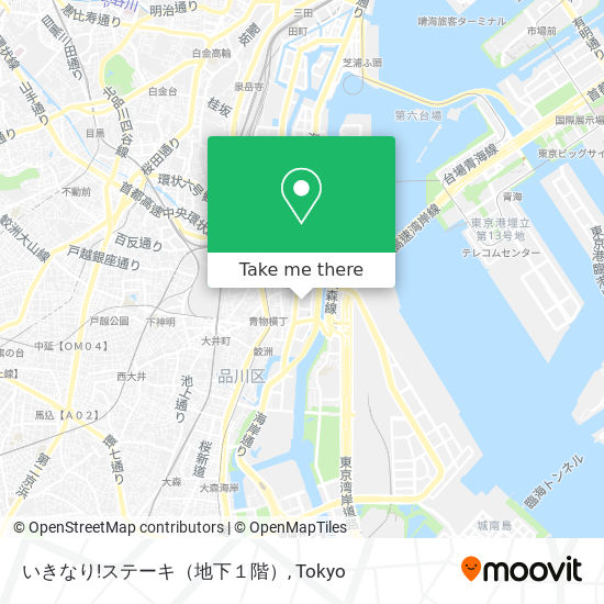 いきなり!ステーキ（地下１階） map