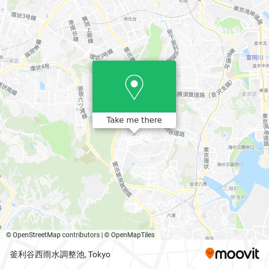 釜利谷西雨水調整池 map