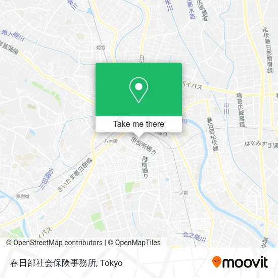 春日部社会保険事務所 map