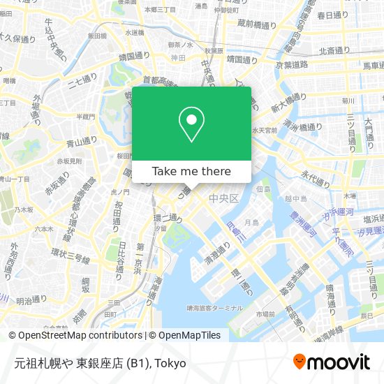 元祖札幌や 東銀座店 (B1) map