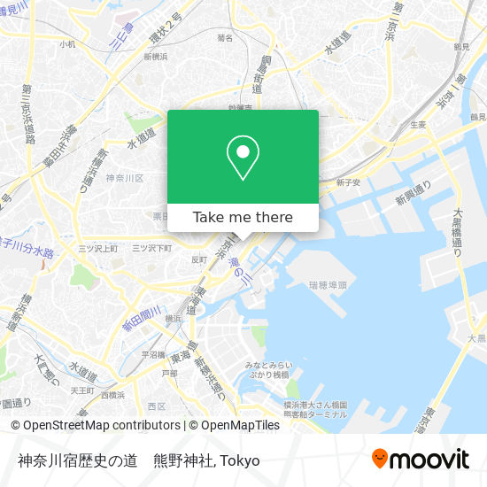 神奈川宿歴史の道　熊野神社 map