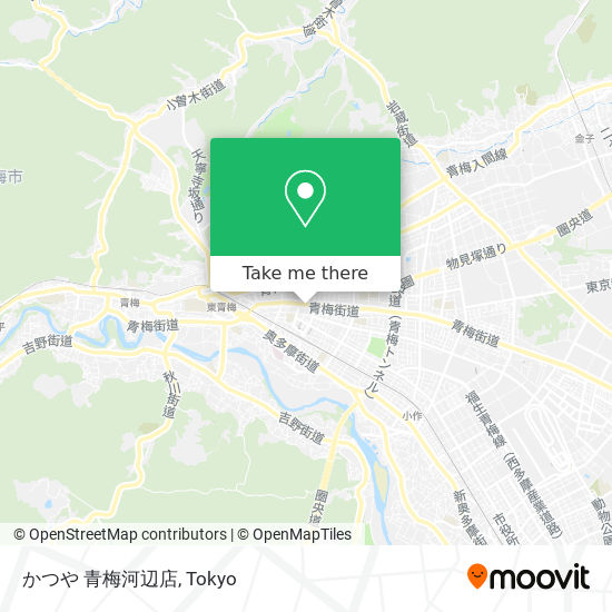 かつや 青梅河辺店 map