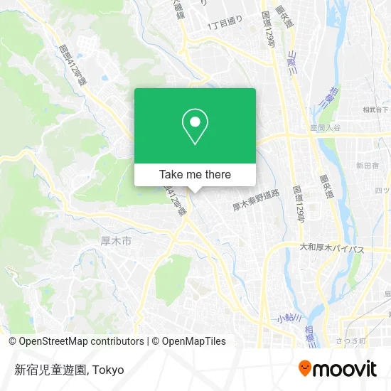 新宿児童遊園 map