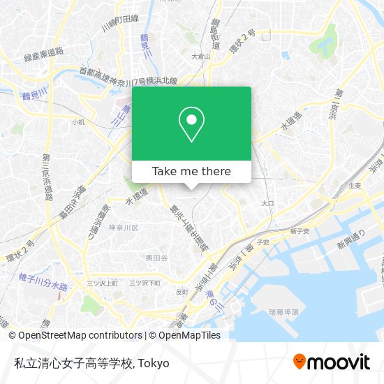 私立清心女子高等学校 map