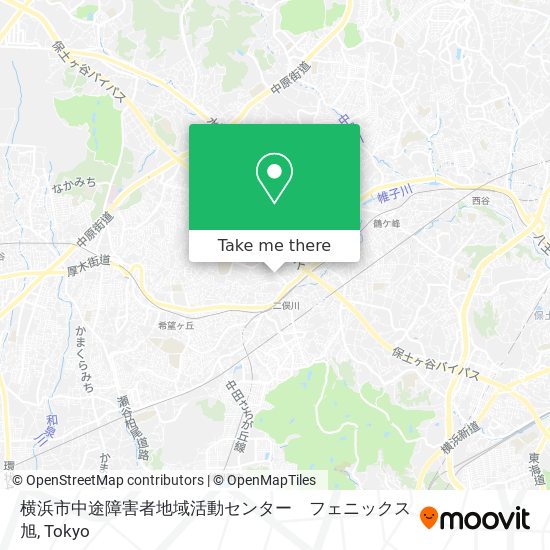 横浜市中途障害者地域活動センター　フェニックス旭 map