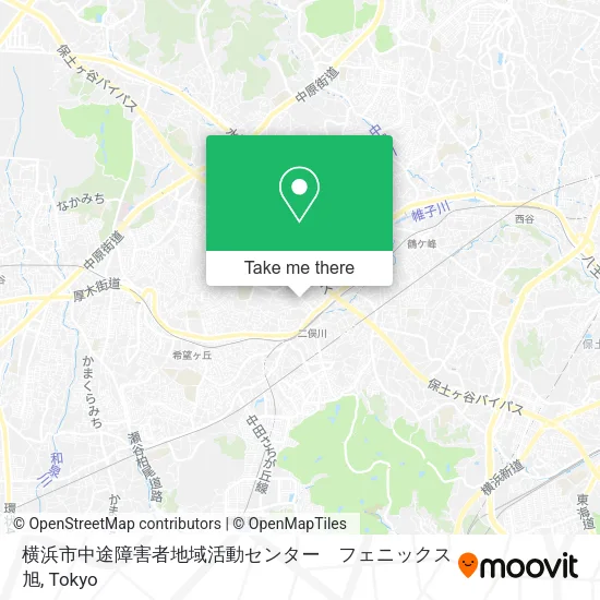 横浜市中途障害者地域活動センター　フェニックス旭 map