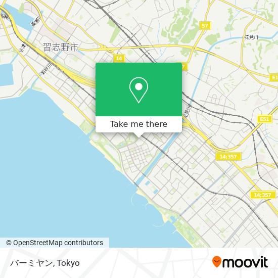 지하철 또는 버스 으로 千葉市 에서 バーミヤン 으로 가는법 Moovit