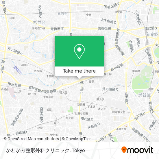 かわかみ整形外科クリニック map