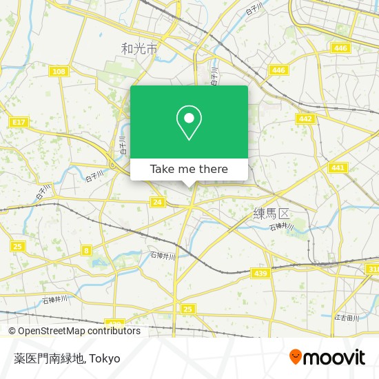 薬医門南緑地 map