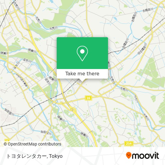 トヨタレンタカー map