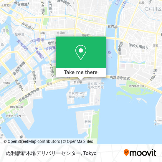 ぬ利彦新木場デリバリーセンター map