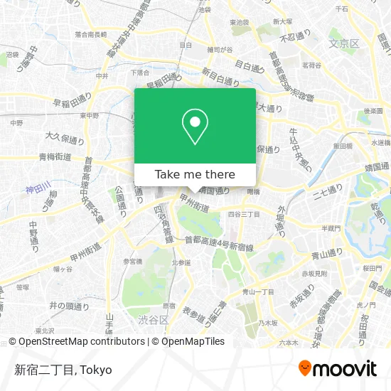 Shinjuku 2-chome map