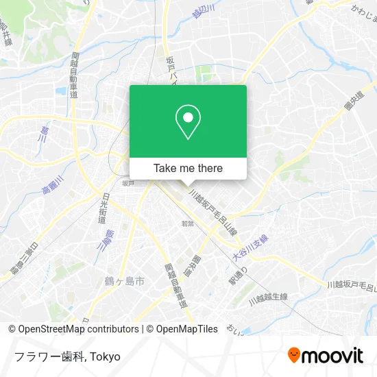 フラワー歯科 map