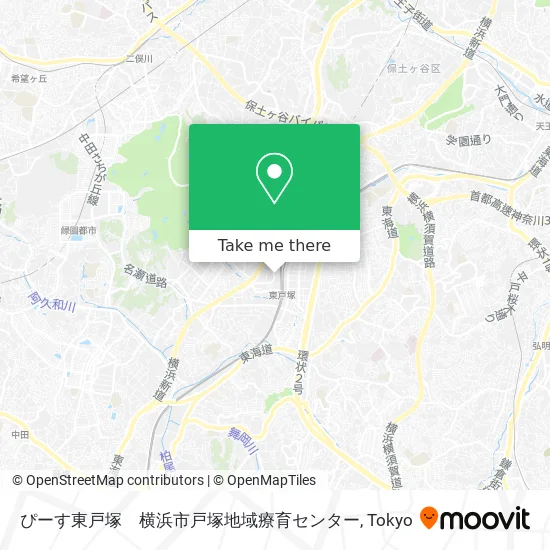 ぴーす東戸塚　横浜市戸塚地域療育センター map