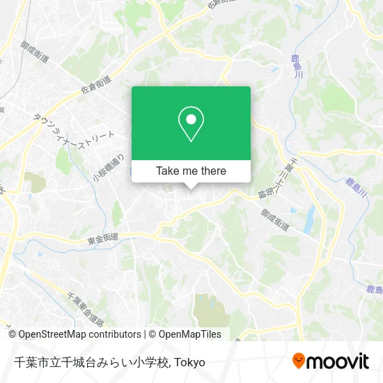 千葉市立千城台みらい小学校 map