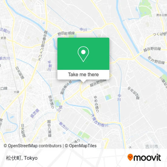 松伏町 map