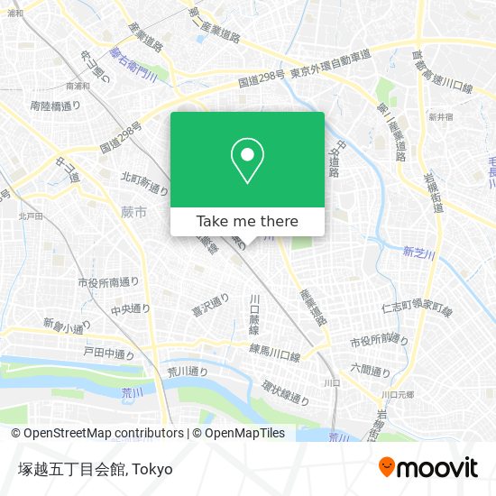 塚越五丁目会館 map
