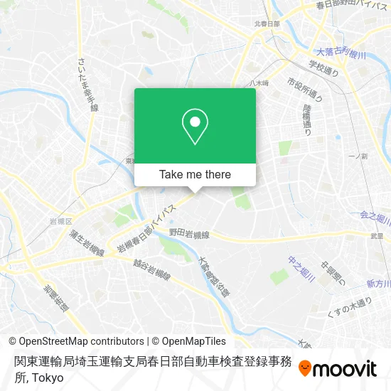 関東運輸局埼玉運輸支局春日部自動車検査登録事務所 map