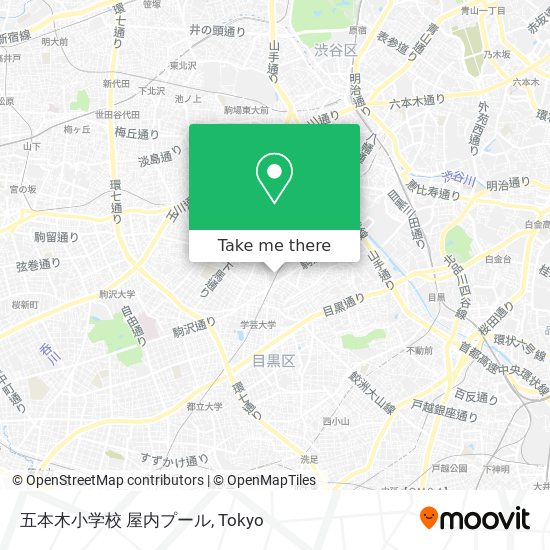 五本木小学校 屋内プール map