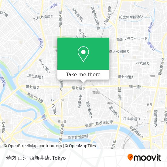 焼肉 山河 西新井店 map