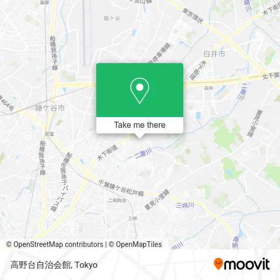 高野台自治会館 map