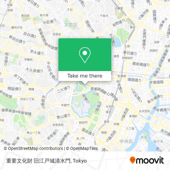 重要文化財 旧江戸城清水門 map