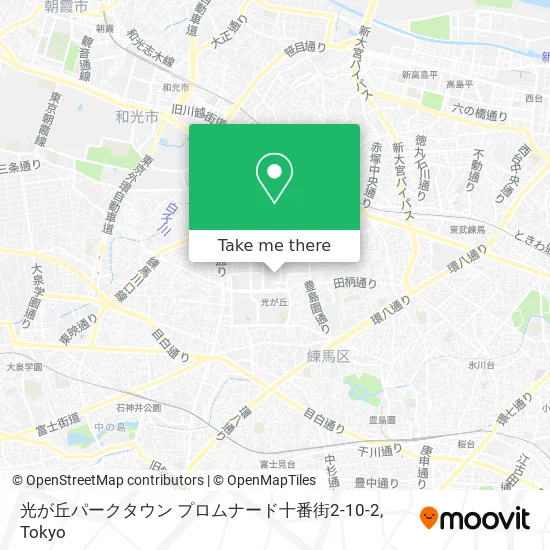 光が丘パークタウン プロムナード十番街2-10-2 map
