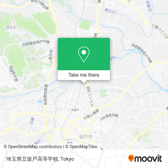 埼玉県立坂戸高等学校 map